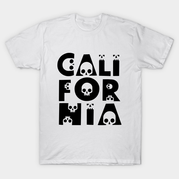 California Skull T-Shirt-TOZ